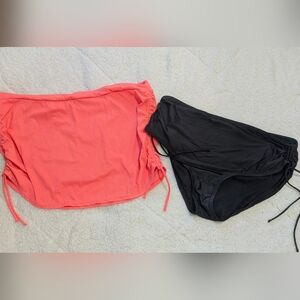 2  Ruched Bikini Bottoms 2x